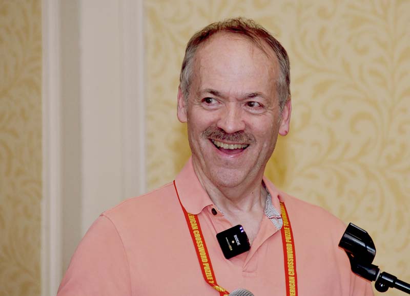 Will Shortz at the Friday Podium